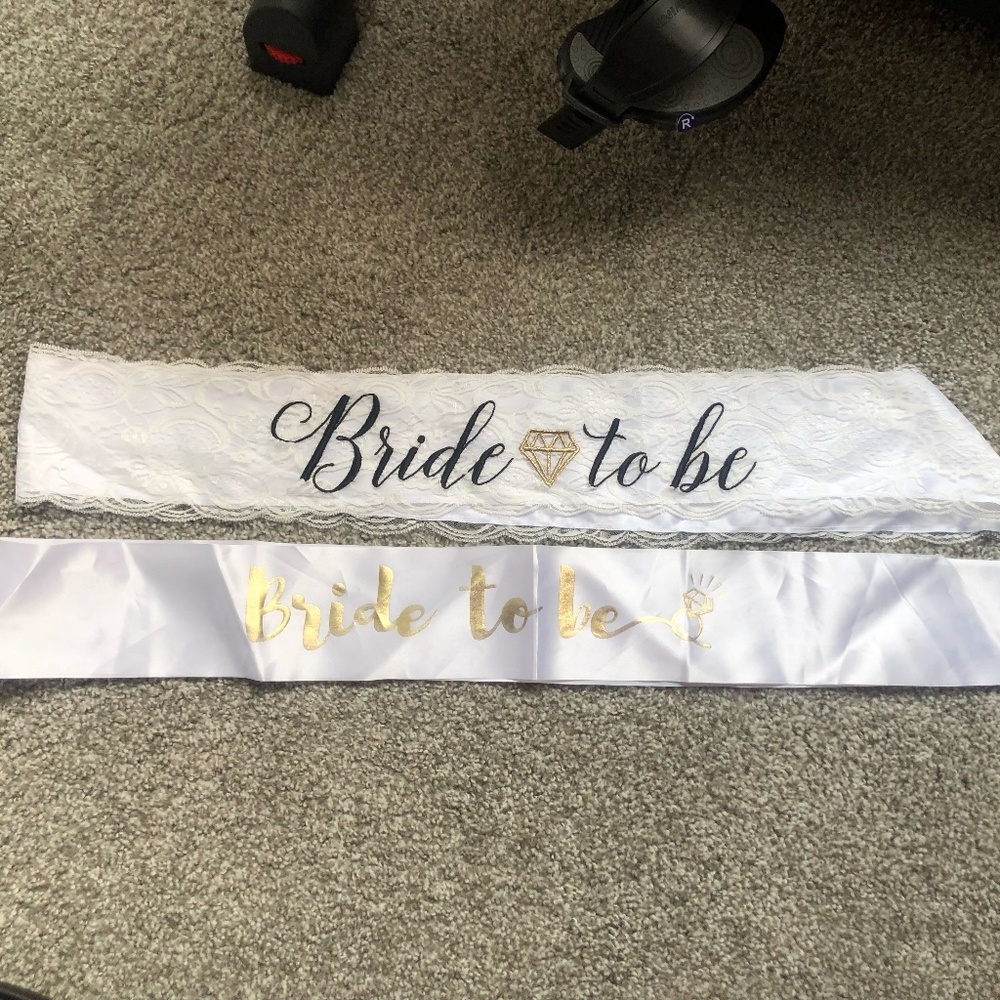 Two Bride to Be Sashes